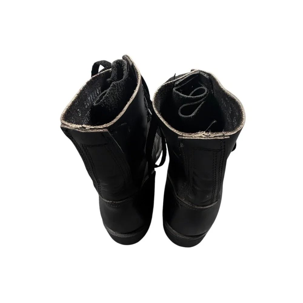 Corcoran 1500  Men's Jumper Boots Black Leather Military Cap Toe Lace Up 7.5 D